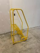 Cotterman Industrial Three Step Rolling Platform Ladder Tilt and Roll 24