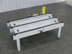vonGAL 84 Inch L x 37 Inch W Chain Pallet Conveyor