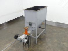 Eagle 50 Cubic Foot Single Shaft Ribbon Blender with Auger Feeder Discharge