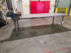 Heavy Duty Stainless Steel Table with Milwaukee Bench Vise