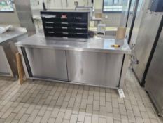 lot of 2 stainless steel Prep cabinets