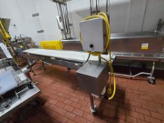 Mat top conveyor on wheels