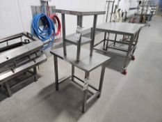 (2) Stainless Steel Prep Tables