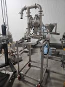 Murzan Diaphragm Pump on Stainless steel frame on casters
