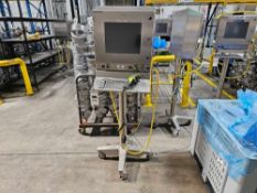Stainless Steel Computer Stand on Wheels