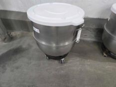 Hobart Mixing Bowl on wheels with lid