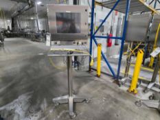 Stainless Steel Computer Stand on Wheels