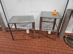 (2) Stainless Steel Prep tables