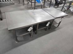 (3)Stainless Steel Prep Tables