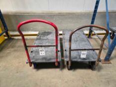 Lot of 2 Carts on Wheels