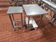 (2) Stainless Steel Prep Tables