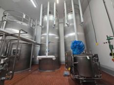 3500 Gallon Mueller Stainless Steel Pasteurizing Tank