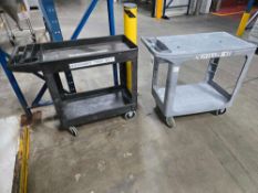 Lot of 2 Rolling Carts