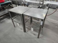 (2) Stainless Steel Prep Table