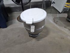 Hobart Mixing Bowl on wheels with lid