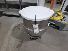 Hobart Mixing Bowl on wheels with lid