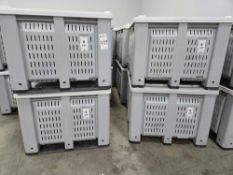 Lot of 6 Plastic Crates with Lid