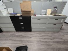Lot of 4 Office Cabinets with Drawers