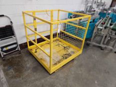 Caged Man Lift Forklift Attachment