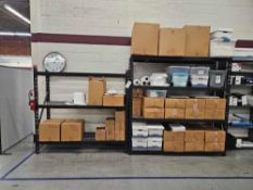 Lot Of (2) Metal Shelves