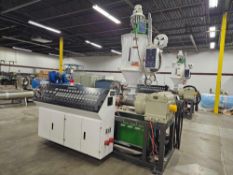 Complete SJ Single Screw Plastic Extrusion Line