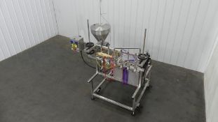 Oden Promatic Stainless Steel 6 Head Inline Positive Displacement Filler