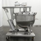 Lee 200 Gallon Stainless Steel Pressure Rated Side Scrape Mixing Kettle