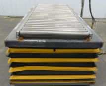 Pallet Lift 2000 Lbs Capacity with Roller Conveyor