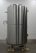 MARKS 1800 Gallon Dome Top Stainless Steel Jacketed Tank