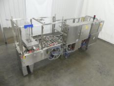 Orics Industries Incorporated Stainless Steel 2-Lane Automatic Inline Cup Filler