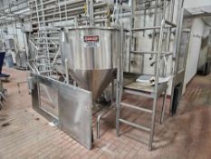 Stainless Steel Hopper Tank With Mezzanine