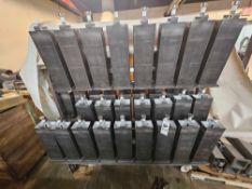 Cheese Molds On Rolling Rack