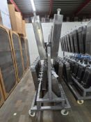 Cheese Molds On Rolling Rack