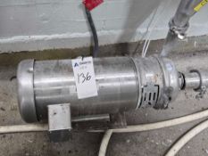 Centrifugal Pump with Baldor Super-E Washdown Duty Motor