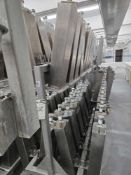 Cheese Molds On Rolling Rack