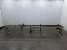 Pulver Stainless Steel Dual Belt Conveyor 30'L x 17.5