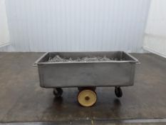 Stainless Steel Industrial Meat Trolly on Casters