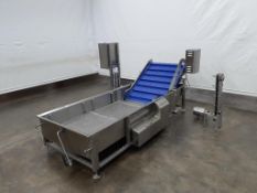 Comat VRF40R2A3 300 Gallon Drainage Vat With Incline Discharge Conveyor and Reverse Flow Pump