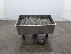 Stainless Steel Industrial Meat Trolly on Casters