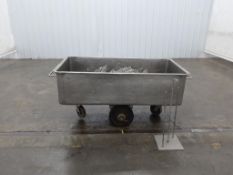 Stainless Steel Industrial Meat Trolly on Casters