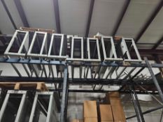 Lot of 5 Metal Work Tables