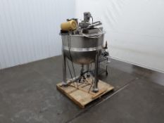 Lee Industries 300 Gallon Half Jacketed S/S Kettle with High Shear Mixer and Sweep Agitation