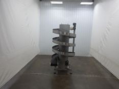 Ambaflex Spiralveyor SV-Series Incline Spiral Conveyor Perpendicular Infeed/Discharge