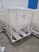 Plastic Processing Hopper on Wheels with Lid