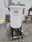 Chem-Tainer 110 Gallon Poly Molded Plastic Tank with Stand