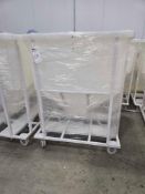 Plastic Processing Hopper on Wheels with Lid