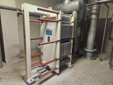 Schmidt Plate Heat Exchanger with Schmidt 700 Gallon Stainless Steel Holding Tank