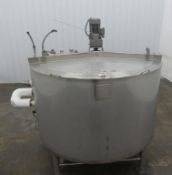Walker 750 Gallon 316L Stainless Steel Jacketed Mix Tank