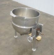 Groen D-60 60 Gallon Half Jacketed Stainless Steam Kettle