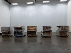 Lot Of 10 Wooden Carts Mounted on 6 Swivel Casters